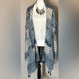 Do Everything In Love Patchwork Kimono